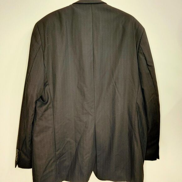 Chaps Ralph Lauren Pinstripe Suit Jacket Gray Mens 46R–48R (Estimated) - Picture 2 of 6
